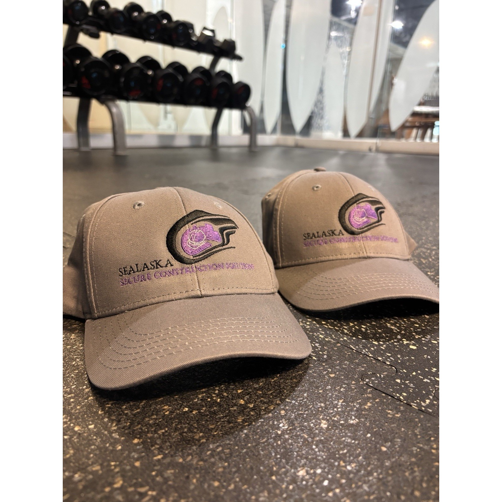 Brand New Pair Of Sealaska Secure Construction Solutions Sscs Hats One Size